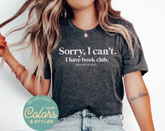 Funny Book Club Shirts | Graphic Tee | Book Lover Shirt | Book Lover Gift | Reading Shirt | Reader Sweatshirt | Librarian Shirt |