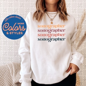 Cute Sonography Sweatshirt | Crewneck Sweatshirt | Sonography Student Sweatshirt | Sonography Student Gift | Gift for Sonographer
