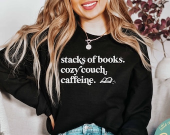 Reading Teacher Sweatshirt | Book Lover Shirt | Fall Crewneck | Reading Pullover | Booktrovert Tee | Librarian Tshirt | Booktrovert Hoodie