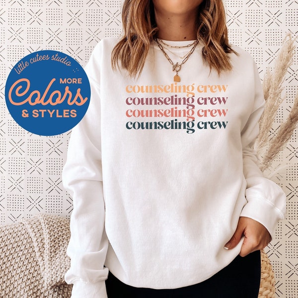 Counselor Sweatshirt | School Counselor Sweatshirt | School Counselor Gifts | Counseling Office Hoodies | Counseling Crew | Counselor Shirt