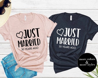 30th Wedding Anniversary Shirts | 30th Wedding Sweatshirt | 30th Anniversary Hoodie | Tank-Top | Married 30 Years Mom Dad Mother Father Gift