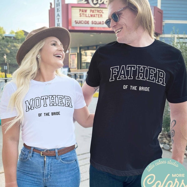 Mother and Father of the Bride Shirts | Mother of the Bride Gift | MOB MOG Gift from Bride Shirt | Brides Dad | Wedding Gift