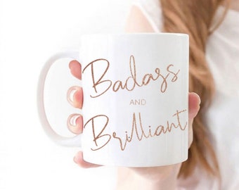 Badass and Brilliant Feminist Mug | Feminist Gift | Feminism | Feminist  | Favorite Mug | Coffee Mug | Badass Mug | 15oz mug | 11oz mug