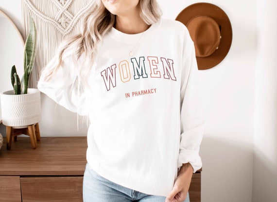 Retro Women in Pharmacy Sweatshirt | Pharmacy Shirt for Student Graduation Gifts | Pharmacy Gift | Pharmacist Gift