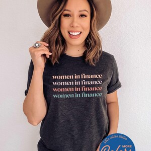 Women in Finance Sweatshirt | Accountant Gift | Investment Banker Gift for Woman | Banker Gifts for Her | Investing Crewneck Sweatshirts image 3