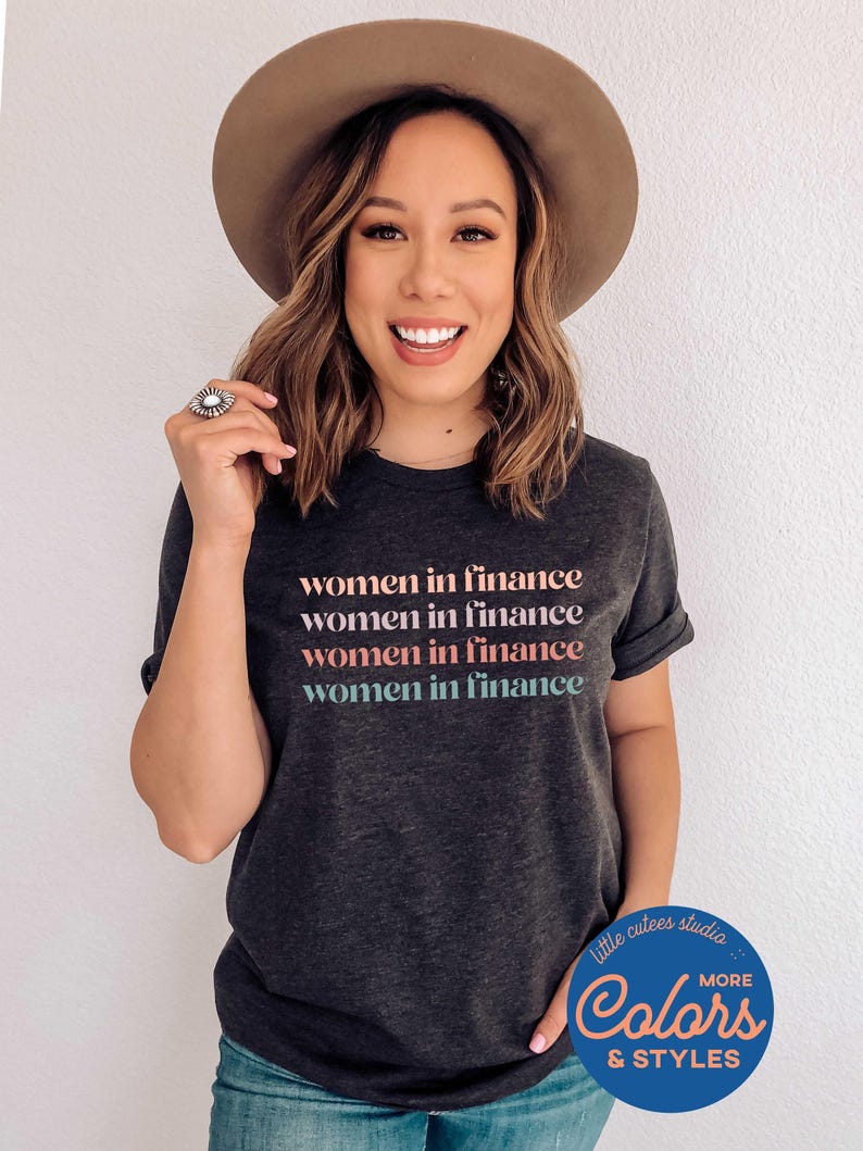 Women in Finance Sweatshirt | Accountant Gift | Investment Banker Gift for Woman | Banker Gifts for Her | Investing Crewneck Sweatshirts image 3