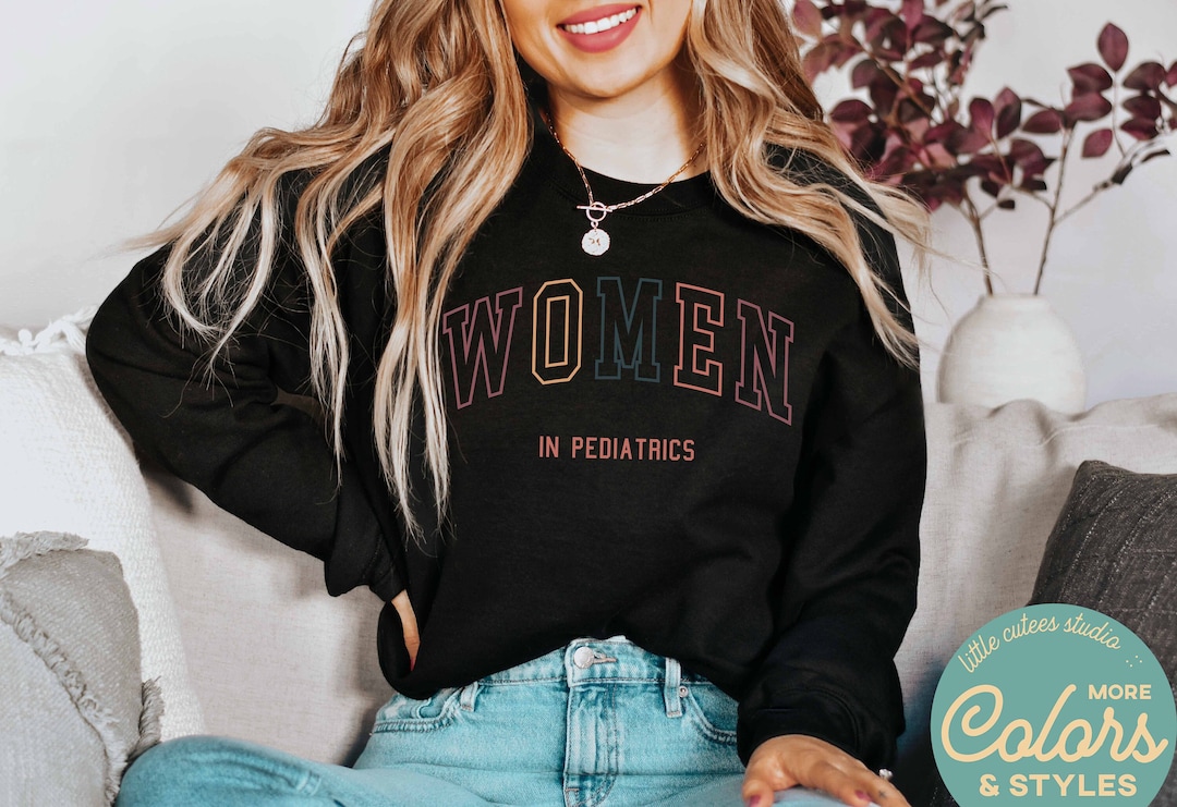 Pediatric Nurse Sweatshirt - Women's Long Sleeve Graphic Pullover, Gift For Nurses & Nursing Students - View #8