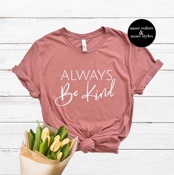 Kindness Shirts For Women - Be Kind Short Sleeve V-Neck Tee, Casual Summer Top | Teacher & Everyday Wear