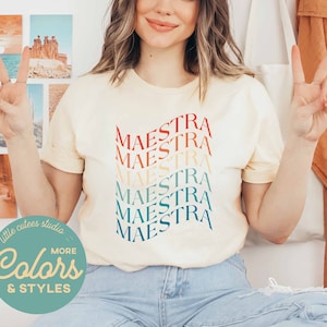CUTE Maestra Shirt | Maestra Sweatshirt | Woman Grad Gift | Gifts for Her | Maestra Tshirt | Bilingue de Espagnol