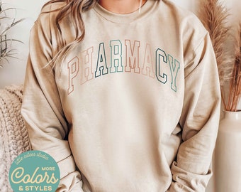 Pharmacy Crewneck Sweatshirt | Pharmacy Shirt for Student Graduation Gifts | Pharmacy Gift | Pharmacist Gift for Her
