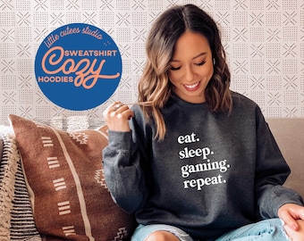 Cute Gaming Lover Sweatshirt | Crewneck Sweatshirt | Gamer Sweatshirt | Gamer Gift | Gift for Gamer | Gaming Lover Gifts | Gamer Top