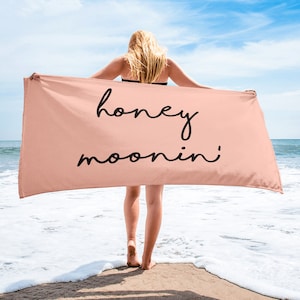 Honeymoon Towel | Honeymoon Gift | Wedding Gift | Bride Gift | Bride To Be Gift | Bride Towel | Beach Wedding | Wedding Gifts |