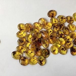 108 pcs Vintage Acrylic Italian Faux Amber Beads