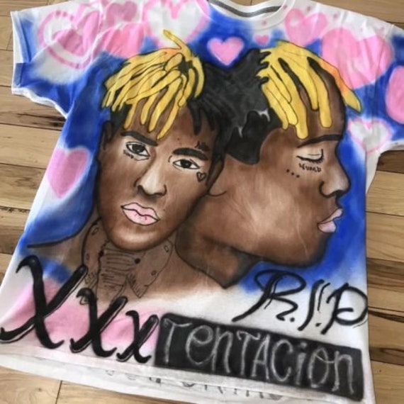 RIP Airbrushed xxxtentacion chemise hommage Airbrushed RIP taille XL Portrait Rap Tee Shirt 33ec91 RIP Airbrushed xxxtentacion chemise hommage Airbrushed RIP taille XL Portrait Rap Tee Shirt 33ec91