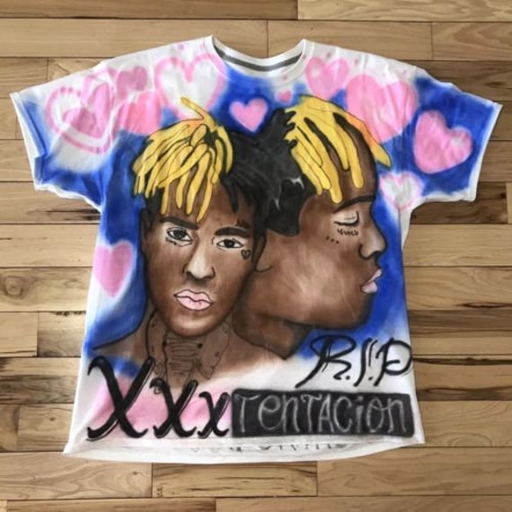 RIP Airbrushed xxxtentacion chemise hommage Airbrushed RIP taille XL Portrait Rap Tee Shirt 33ec91 RIP Airbrushed xxxtentacion chemise hommage Airbrushed RIP taille XL Portrait Rap Tee Shirt 33ec91