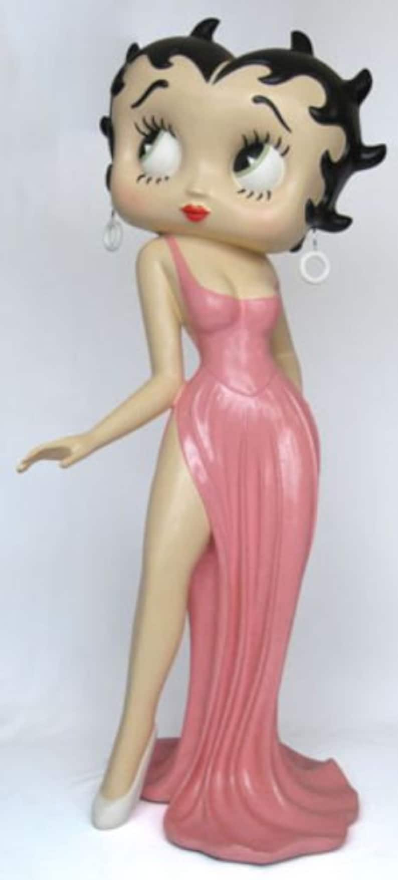 Rare Betty Boop pink dress 5 foot collectible figurine statue Etsy