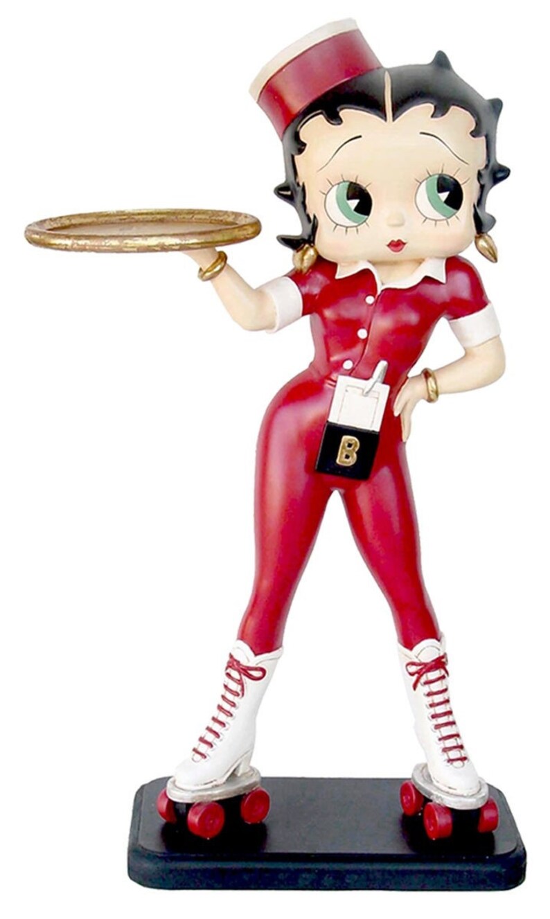Betty Boop waitress on roller skates statue big life size | Etsy