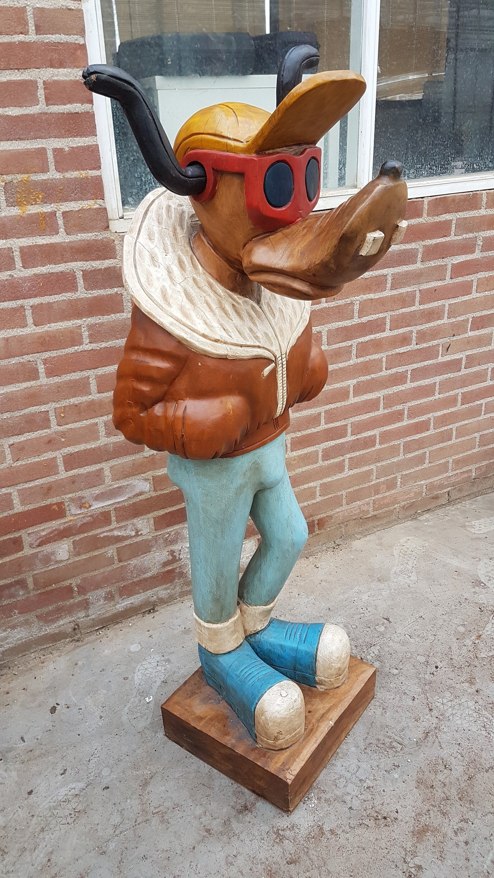 Life size solid wood wooden Walt Disney Goofy be Etsy