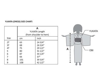 Size check and note for women yukata shopper – Kimono Sakaeya