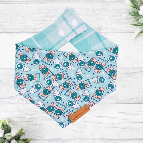 Snoopy Snap on Dog Bandana Etsy