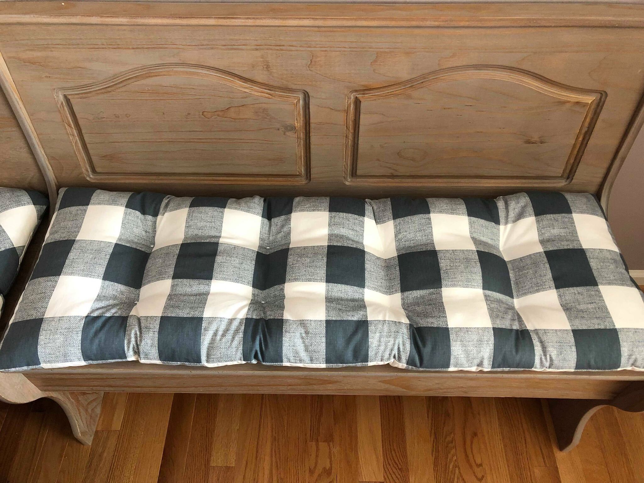 Four Piece Nook Dining Set/with Ties on Single Bench Cushion Etsy