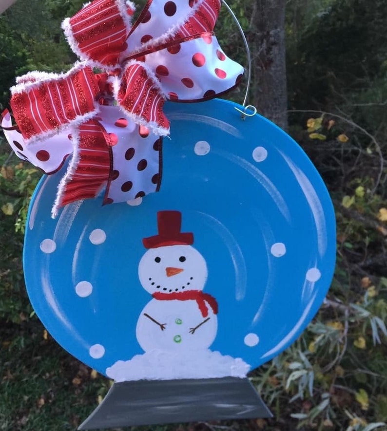 Snow Globe Door Hanger Etsy