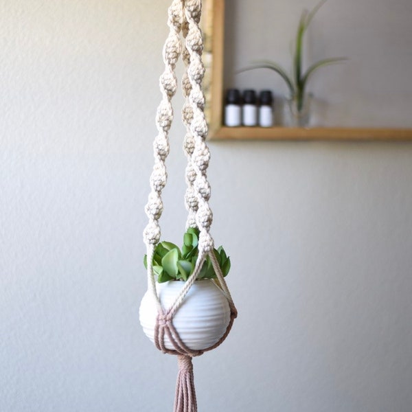 Macrame plant hanger - macrame - dip dyed macrame plant holder - plant hanging - boho plant hanging - boho decor