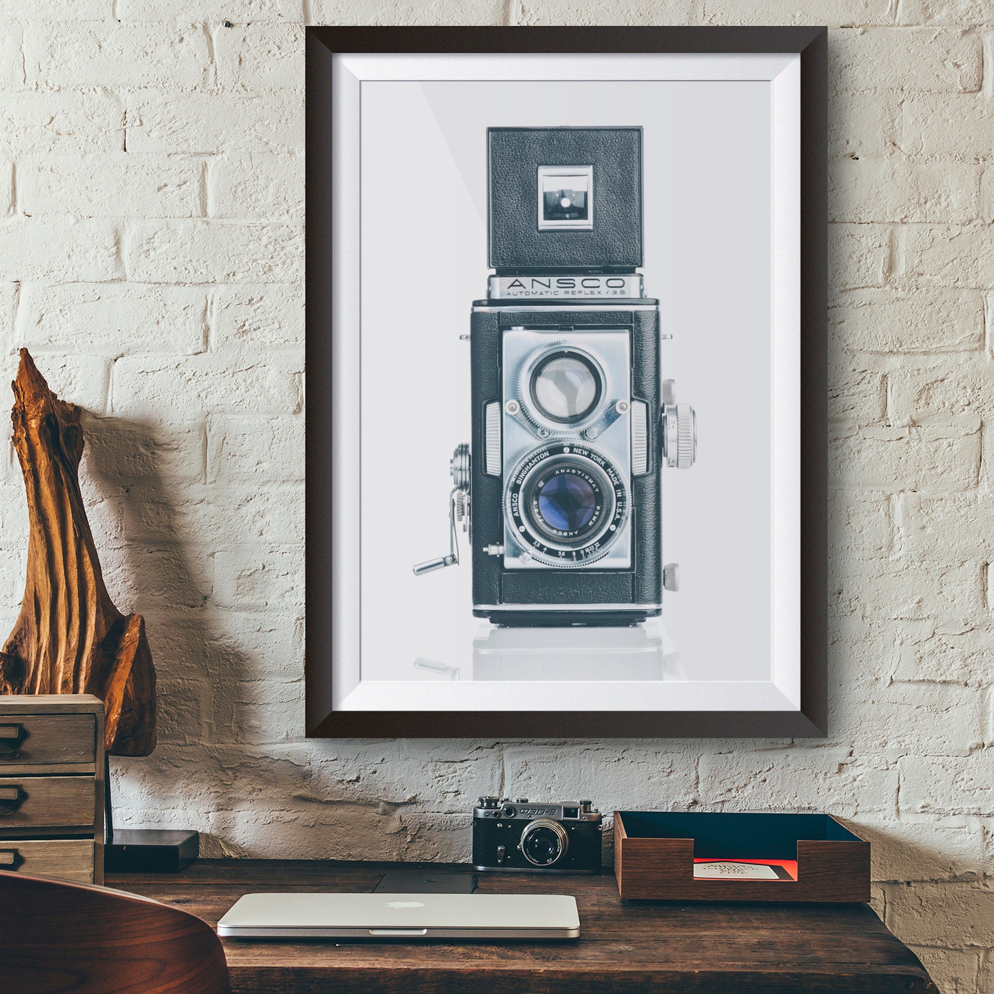 Kamera-Wand-Kunstdruck 1949 Ansco Automatische Reflex Home | Etsy