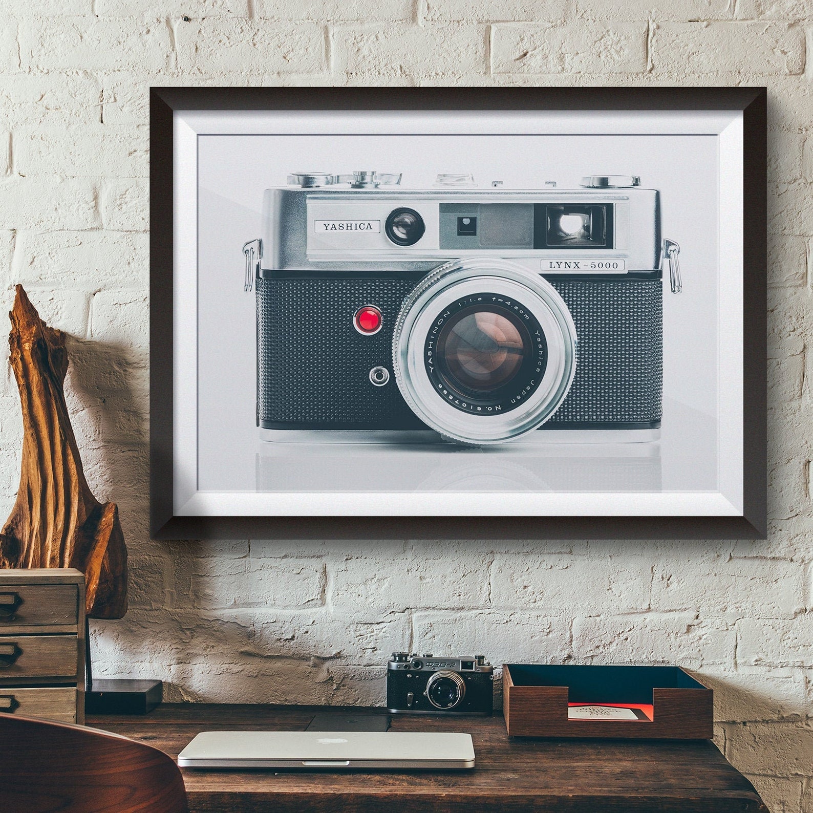 Kamera-Wand-Kunstdruck Yashica Lynx 5000 1962 Fotografie | Etsy