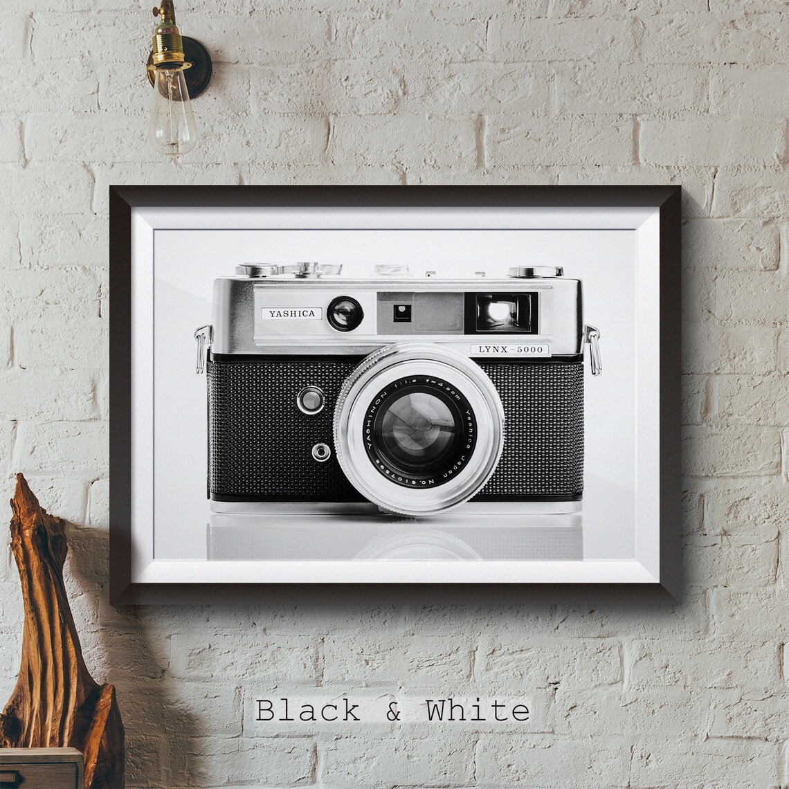 Kamera-Wand-Kunstdruck Yashica Lynx 5000 1962 Fotografie | Etsy