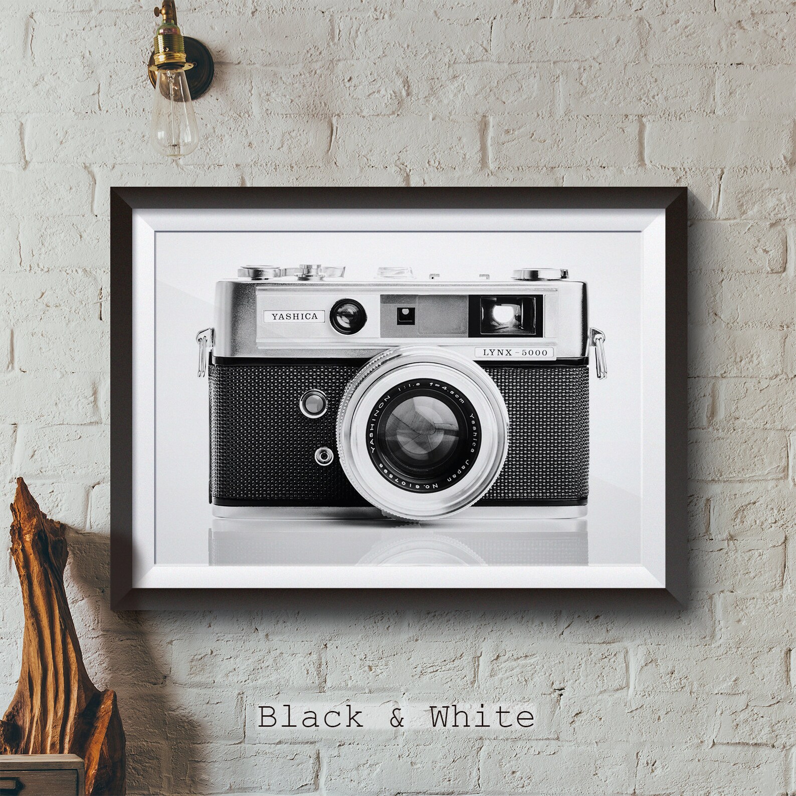 Kamera-Wand-Kunstdruck Yashica Lynx 5000 1962 Fotografie | Etsy