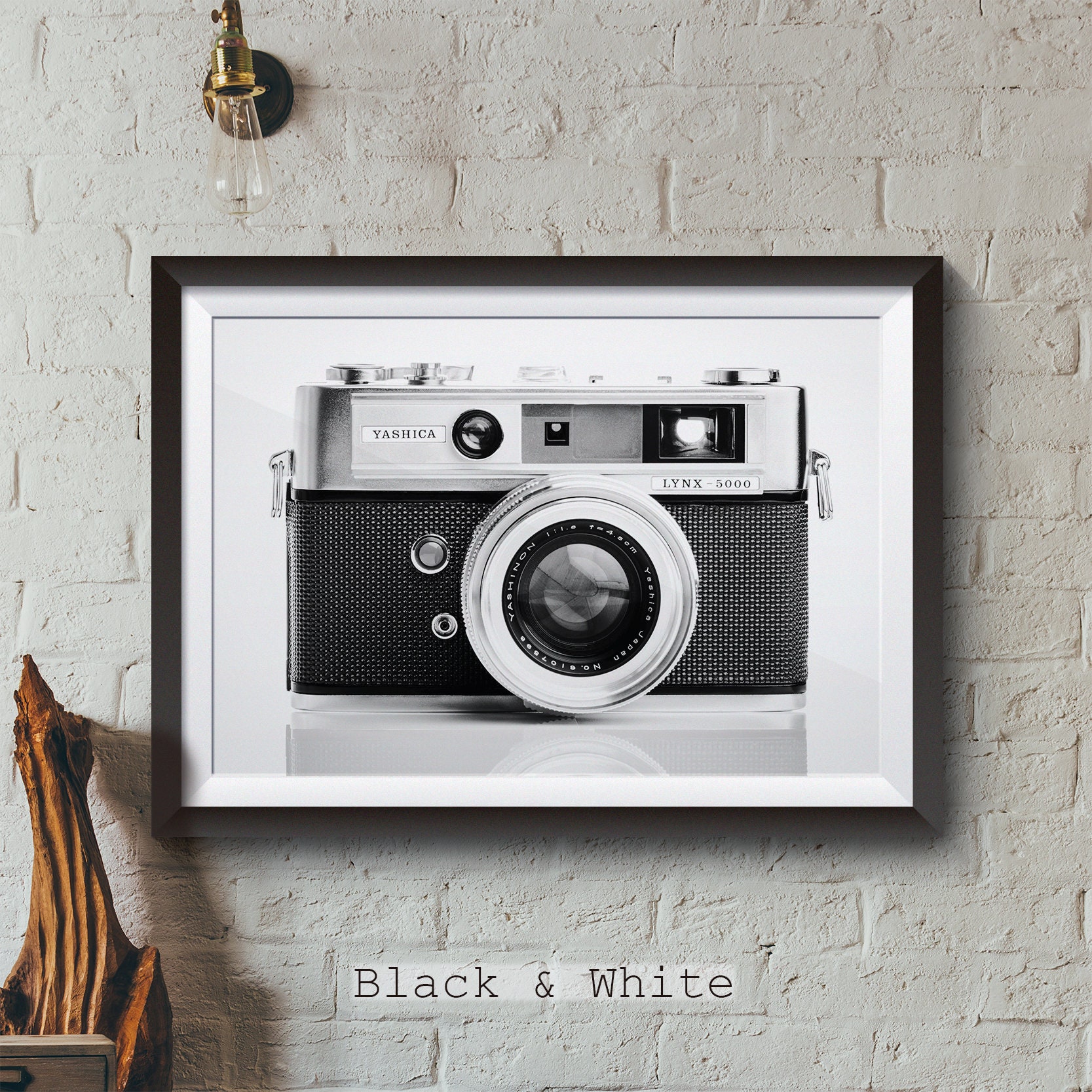 Kamera-Wand-Kunstdruck Yashica Lynx 5000 1962 Fotografie | Etsy