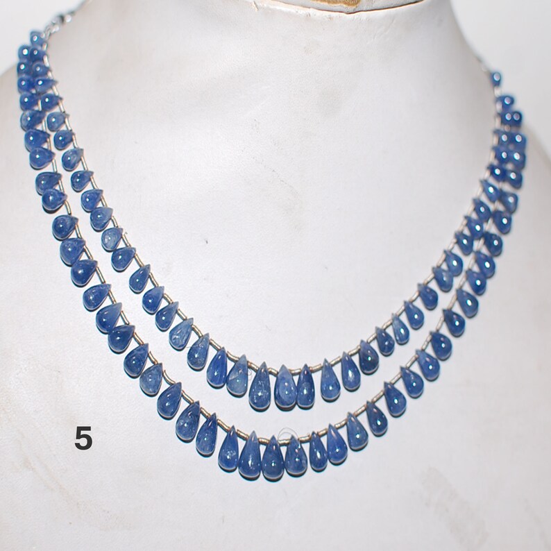 blue sapphire necklace set