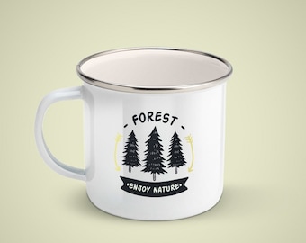 Forest Mug, Nature mug, Camping Mug, Bridesmaid Gift, Groomsmen Gift, Wedding Gift, Bridesmaid Cup, Bride Mugs, Custom Mug, Personalized Mug