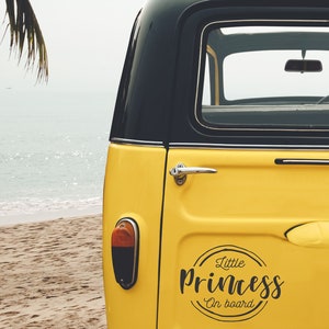 Little Princess On Board Car Decal