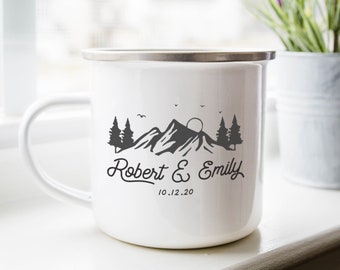 12oz Personalized Mug, Best Wedding Gift, Camping Mug, Custom Coffee Mug, Personalized Gifts, Wedding Coffee Mug, Cup Personalized, Cute Mug