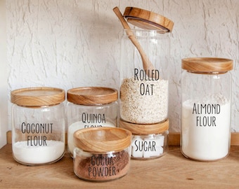 Custom Pantry Labels: Kitchen Organization Vinyl Decals