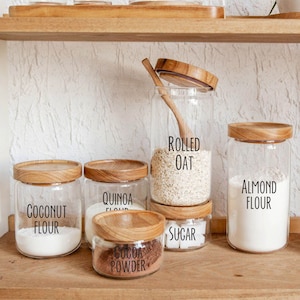 Custom Pantry Labels: Kitchen Organization Vinyl Decals