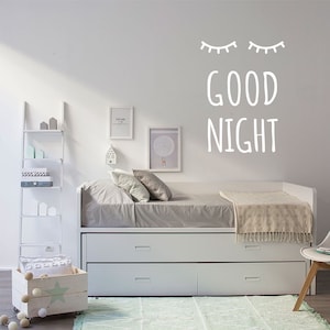 Good Night Wall Decal: Nursery & Kids Room Decor