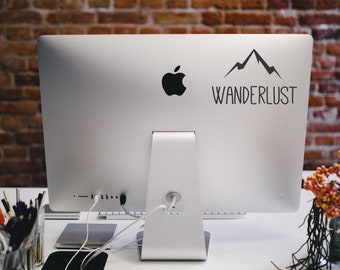 Mountains decal Laptop decals Macbook stickers Wanderlust decal Gift decals Idea for gift Laptop sticker Best laptop decals Macbook vinyl