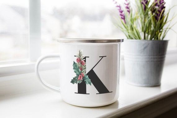 Personalized Enamel Camping Mug, Custom Wedding Gift, 12oz - Etsy