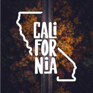 Autocollant de voiture californie Autocollant de Californie Cali décalque d’ordinateur portable Mac décalcomanie Imac décalcomanie Ipad décalcomanies d’État Autocollant d’État Autocollant automatique Cadeaux