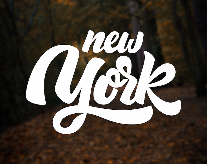 New York City Vinyl Decal Sticker New York Decal New York Etsy