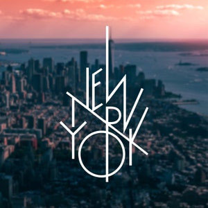 New York Skyline Vinyl Decal: Laptop, Car, Ipad Sticker