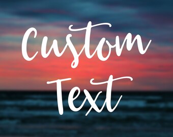 Custom Vinyl Decal: Personalized Name Sticker for Car, Cup, Laptop