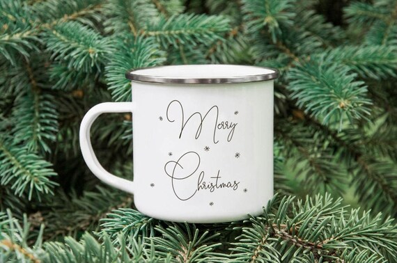 Mug de Noël : Joyeux Noël avec bonhomme de neige - idée cadeau