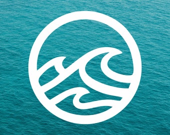 Ocean Wave Vinyl Decal: Car, Laptop, & More