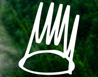 J Cole Crown Vinyl Decal: Car, Laptop, Macbook Sticker