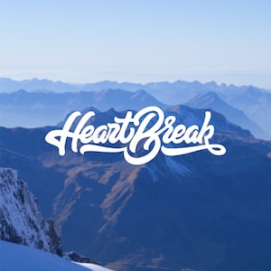 HeartBreak Vinyl Decal: Car, Laptop, and More