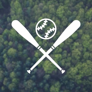Baseball decal Car decal Bat and ball decal Baseball sticker Sports decal Baseball car decal Laptop decal Baseball decals Window decal Gift